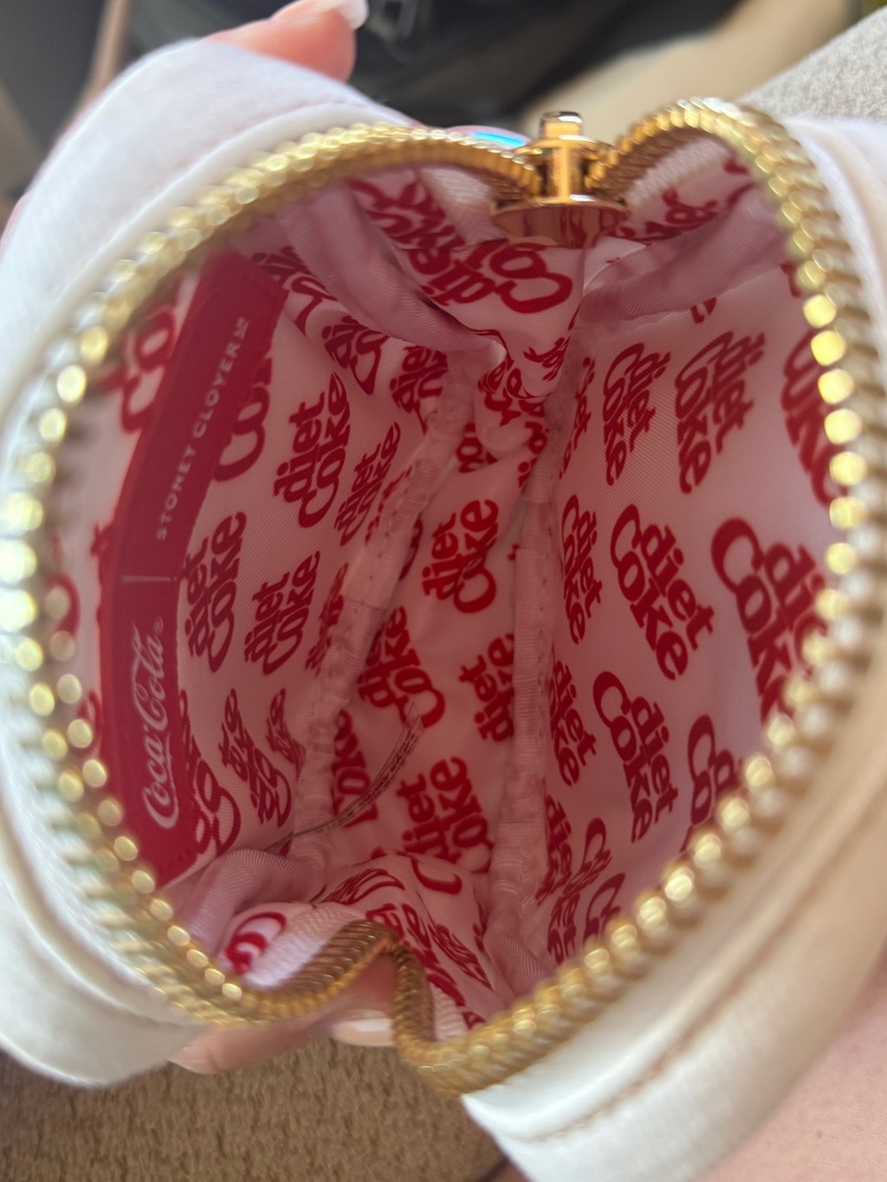 Stoney Clover Lane Diet Coke Embroidered Mini Pouch - Picture 3 of 5